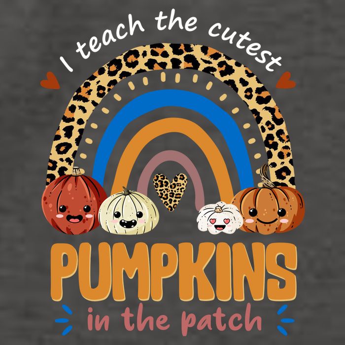 I Teach The Cutest Pumpkins In The Patch Leopard Vector Backpack