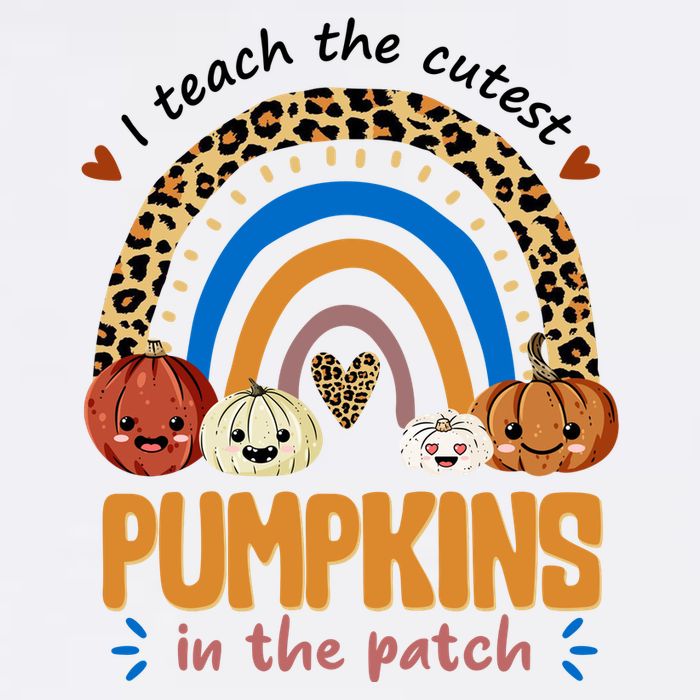 I Teach The Cutest Pumpkins In The Patch Leopard Garment-Dyed Sweatshirt