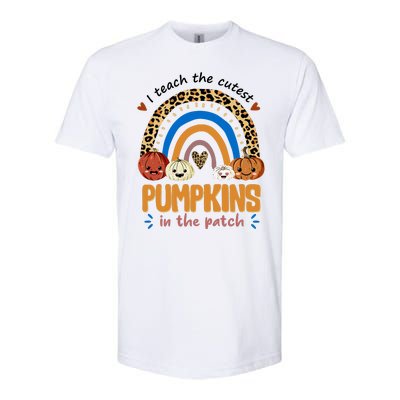 I Teach The Cutest Pumpkins In The Patch Leopard Softstyle CVC T-Shirt