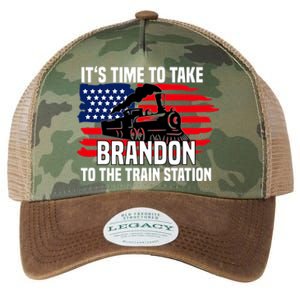 Its Time To Take Brandon To The Train Station, Anti Biden Design Legacy Tie Dye Trucker Hat