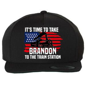 Its Time To Take Brandon To The Train Station, Anti Biden Design Wool Snapback Cap