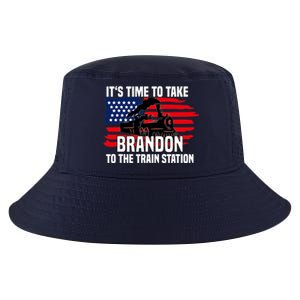 Its Time To Take Brandon To The Train Station, Anti Biden Design Cool Comfort Performance Bucket Hat