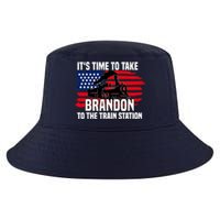 Its Time To Take Brandon To The Train Station, Anti Biden Design Cool Comfort Performance Bucket Hat