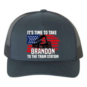 Its Time To Take Brandon To The Train Station, Anti Biden Design Yupoong Adult 5-Panel Trucker Hat