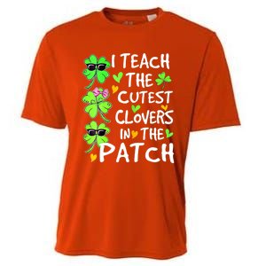 I Teach The Cutest Clovers In The Patch St Patrick Day Irish Cute Gift Cooling Performance Crew T-Shirt