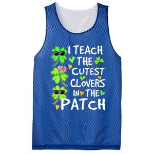 I Teach The Cutest Clovers In The Patch St Patrick Day Irish Cute Gift Mesh Reversible Basketball Jersey Tank