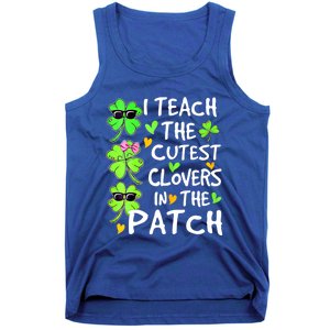 I Teach The Cutest Clovers In The Patch St Patrick Day Irish Cute Gift Tank Top