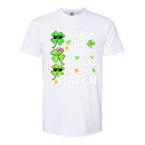 I Teach The Cutest Clovers In The Patch St Patrick Day Irish Cute Gift Softstyle CVC T-Shirt