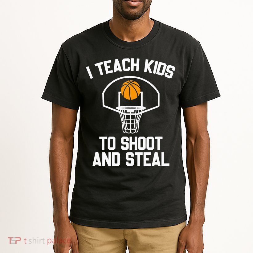 I Teach To Shoot And Steal High School funny Basketball Tall T-Shirt