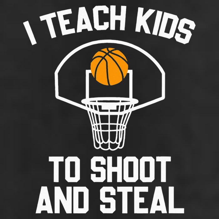 I Teach To Shoot And Steal High School funny Basketball Golf Towel