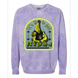 ItS Time To Get Riped Colorblast Crewneck Sweatshirt