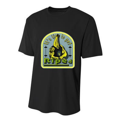 ItS Time To Get Riped Youth Performance Sprint T-Shirt