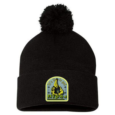 ItS Time To Get Riped Pom Pom 12in Knit Beanie