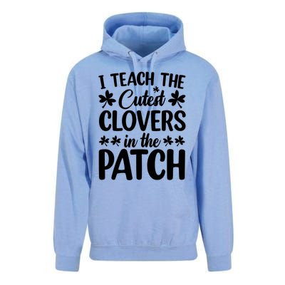 I Teach The Cutest Clovers In The Patch St Patricks Day Gift Unisex Surf Hoodie