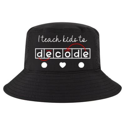 I Teach To Decode Science Of Reading Gift Cool Comfort Performance Bucket Hat