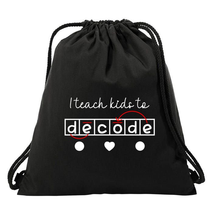 I Teach To Decode Science Of Reading Gift Drawstring Bag