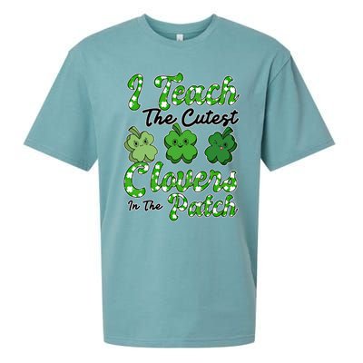 I Teach The Cutest Clovers In The Patch St Patricks Day Great Gift Sueded Cloud Jersey T-Shirt