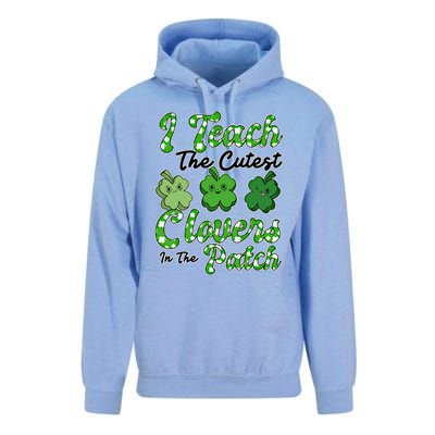 I Teach The Cutest Clovers In The Patch St Patricks Day Great Gift Unisex Surf Hoodie