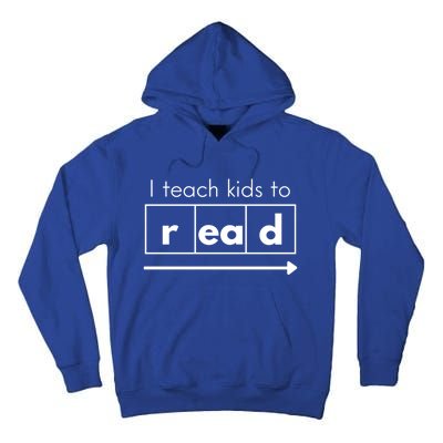 I Teach To Read Science Of Reading Funny Cool Gift Tall Hoodie