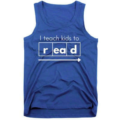 I Teach To Read Science Of Reading Funny Cool Gift Tank Top