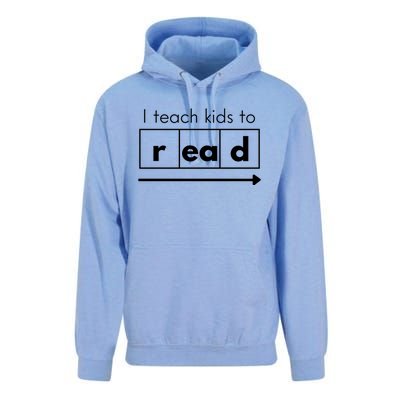 I Teach To Read Science Of Reading Funny Cool Gift Unisex Surf Hoodie