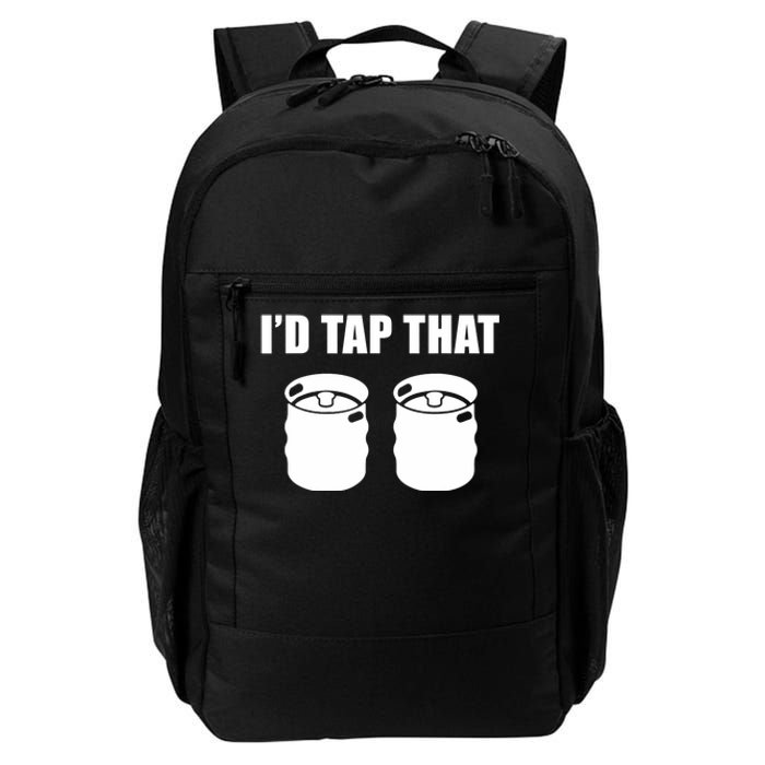 I'd Tap That Beer Kegs Alcohol College Student Tee Daily Commute Backpack