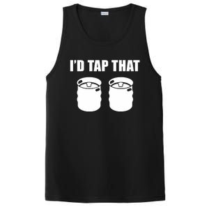 I'd Tap That Beer Kegs Alcohol College Student Tee PosiCharge Competitor Tank