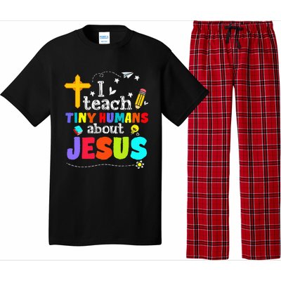 I Teach Tiny Humans About Jesus Sunday School Teacher Bible Pajama Set