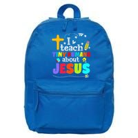 I Teach Tiny Humans About Jesus Sunday School Teacher Bible 16 in Basic Backpack