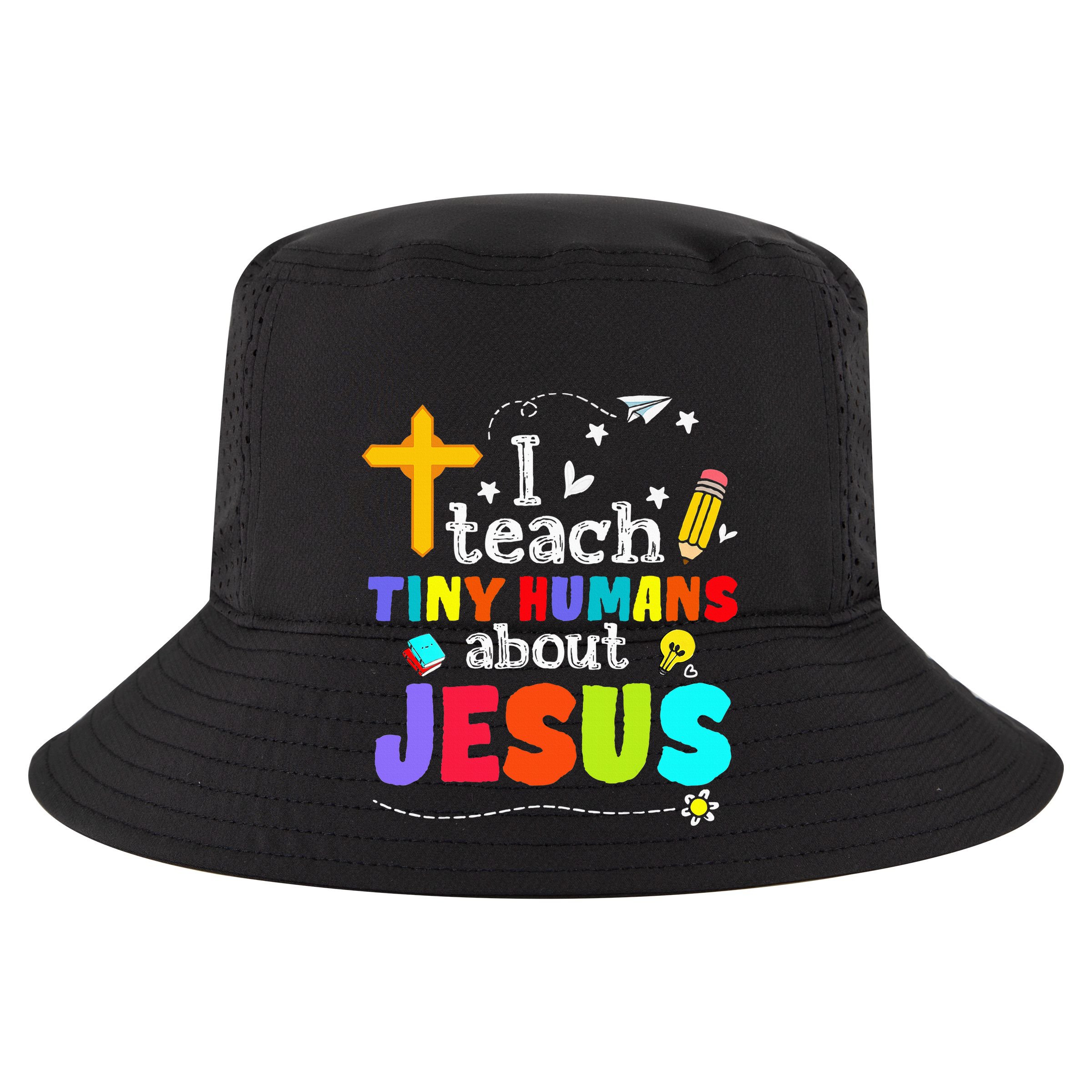 I Teach Tiny Humans About Jesus Sunday School Teacher Bible Vector Backpack