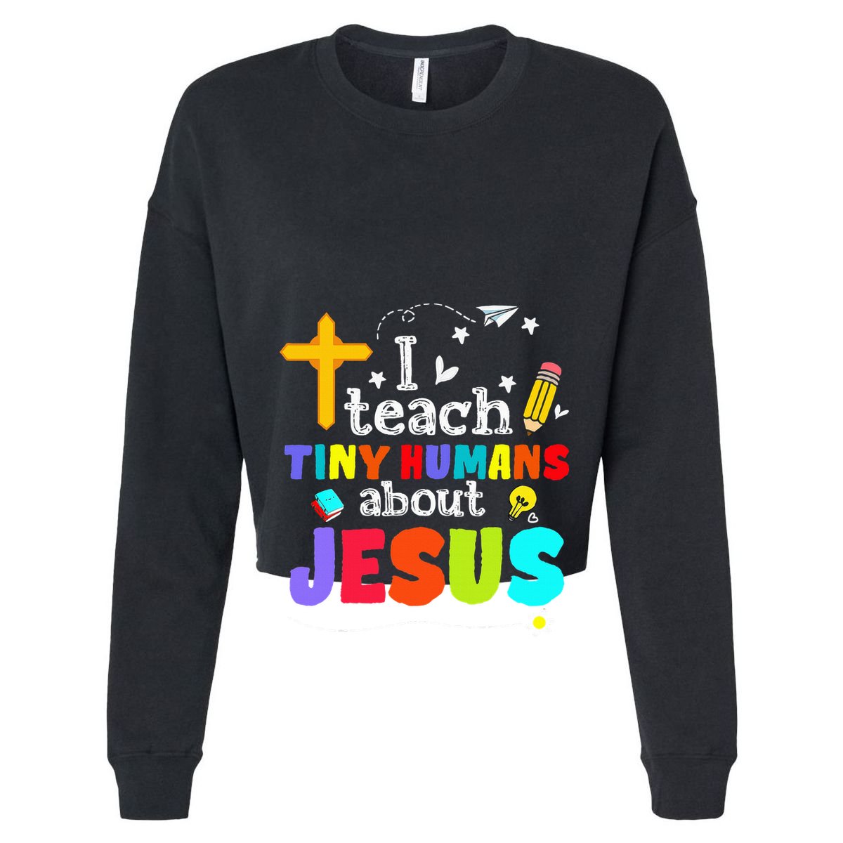 I Teach Tiny Humans About Jesus Sunday School Teacher Bible Vector Backpack