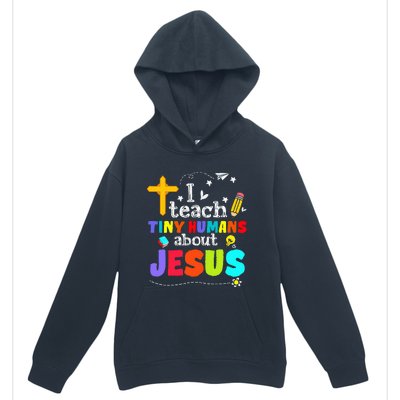 I Teach Tiny Humans About Jesus Sunday School Teacher Bible Urban Pullover Hoodie