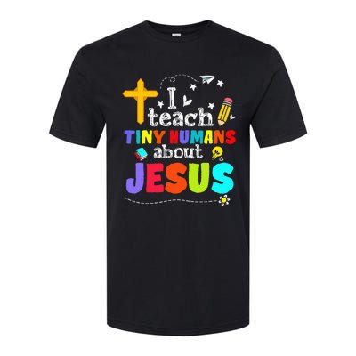 I Teach Tiny Humans About Jesus Sunday School Teacher Bible Softstyle CVC T-Shirt