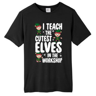 I Teach The Cutest In The Workshop Teacher Christmas Great Gift Tall Fusion ChromaSoft Performance T-Shirt