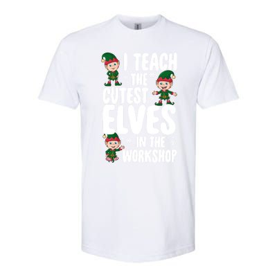 I Teach The Cutest In The Workshop Teacher Christmas Great Gift Softstyle CVC T-Shirt