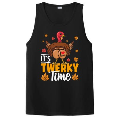 ItS Twerky Time I Love Gravy Funny Thanksgiving Turkey Butt Great Gift PosiCharge Competitor Tank