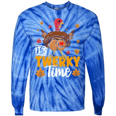 ItS Twerky Time I Love Gravy Funny Thanksgiving Turkey Butt Great Gift Tie-Dye Long Sleeve Shirt