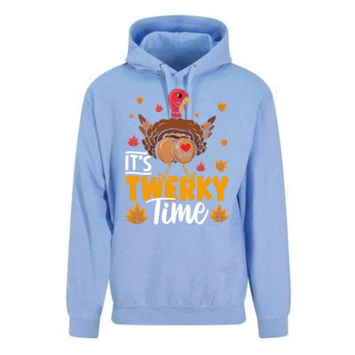 ItS Twerky Time I Love Gravy Funny Thanksgiving Turkey Butt Great Gift Unisex Surf Hoodie