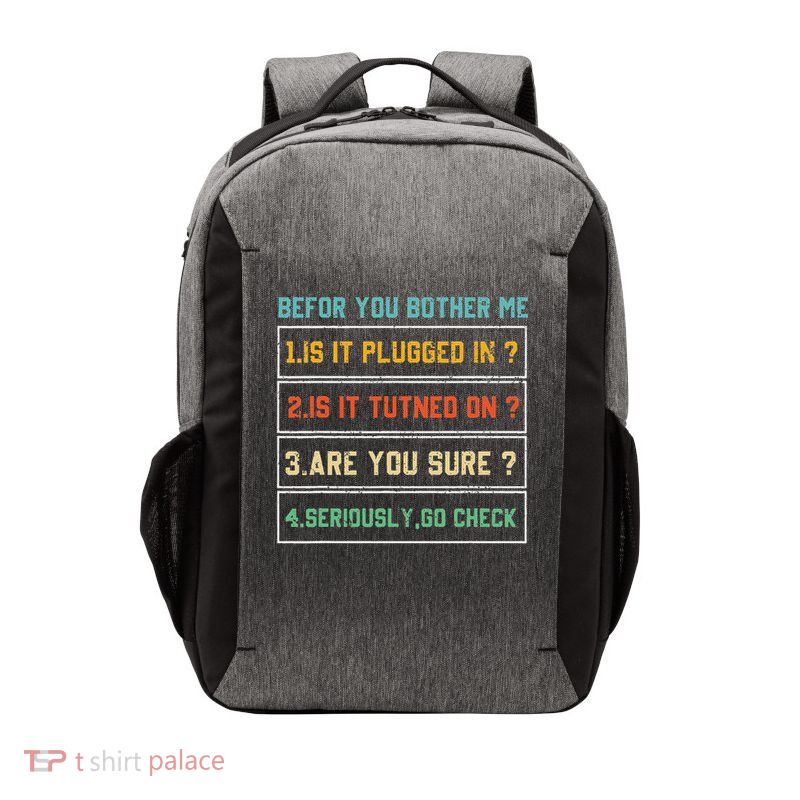 Information Technology Tech Funny Vector Backpack