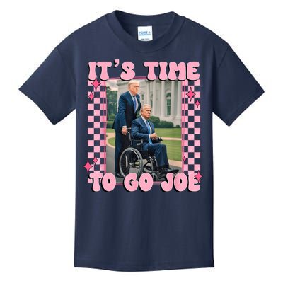 ItS Time To Go Joe Funny Biden Trump Felon Conviction Kids T-Shirt