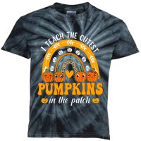 I Teach The Cutest Pumpkins In The Patch Teacher Halloween Kids Tie-Dye T-Shirt