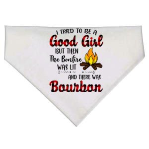 I Tried To Be A Good But Then The Bonfire Bourbon Gift USA-Made Doggie Bandana