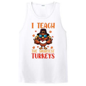 I Teach The Smartest Turkeys Thanksgiving Proud Teacher Job PosiCharge Competitor Tank