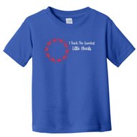 I Teach The Sweetest Hearts Rainbow Teacher Valentines Great Gift Toddler T-Shirt