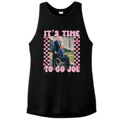 ItS Time To Go Joe Funny Trump 2024 Ladies PosiCharge Tri-Blend Wicking Tank