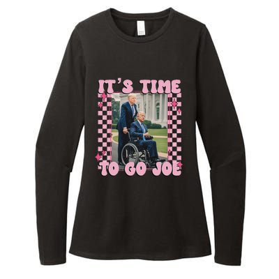 ItS Time To Go Joe Funny Trump 2024 Womens CVC Long Sleeve Shirt