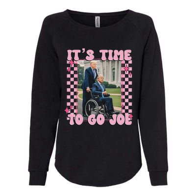 ItS Time To Go Joe Funny Trump 2024 Womens California Wash Sweatshirt