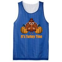 Its Turkey Time Thanksgiving Party Turkey Day Reunion Autumn Cool Gift Mesh Reversible Basketball Jersey Tank