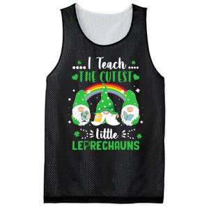 I Teach The Cutest Little Leprechauns Gnome St Patricks Day Mesh Reversible Basketball Jersey Tank