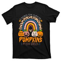 I Teach The Cutest Pumpkins In The Patch Retro Teacher Fall T-Shirt